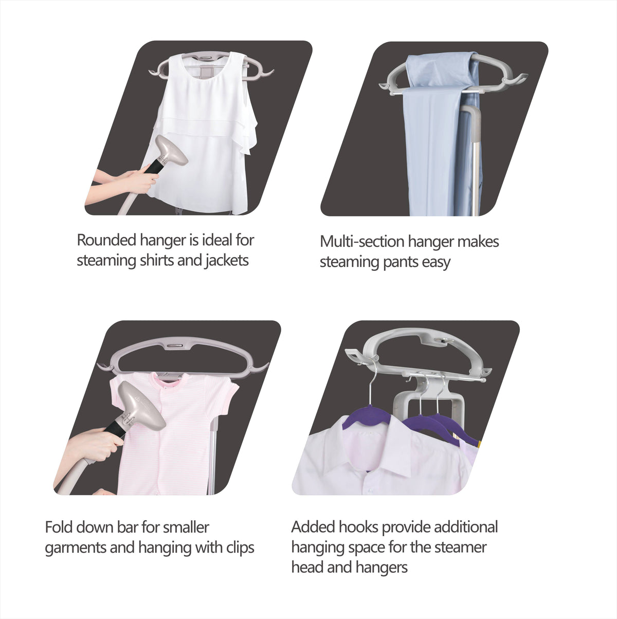 Professional Dual-Bar Garment Steamer w/ Bonus 3pc Descaler