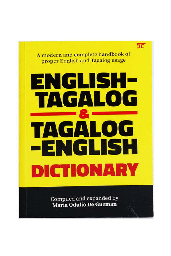 BARONG WAREHOUSE - FB71 - English-Tagalog and Tagalog-English | by: Maria Odulio De Guzman - Dictionary Book