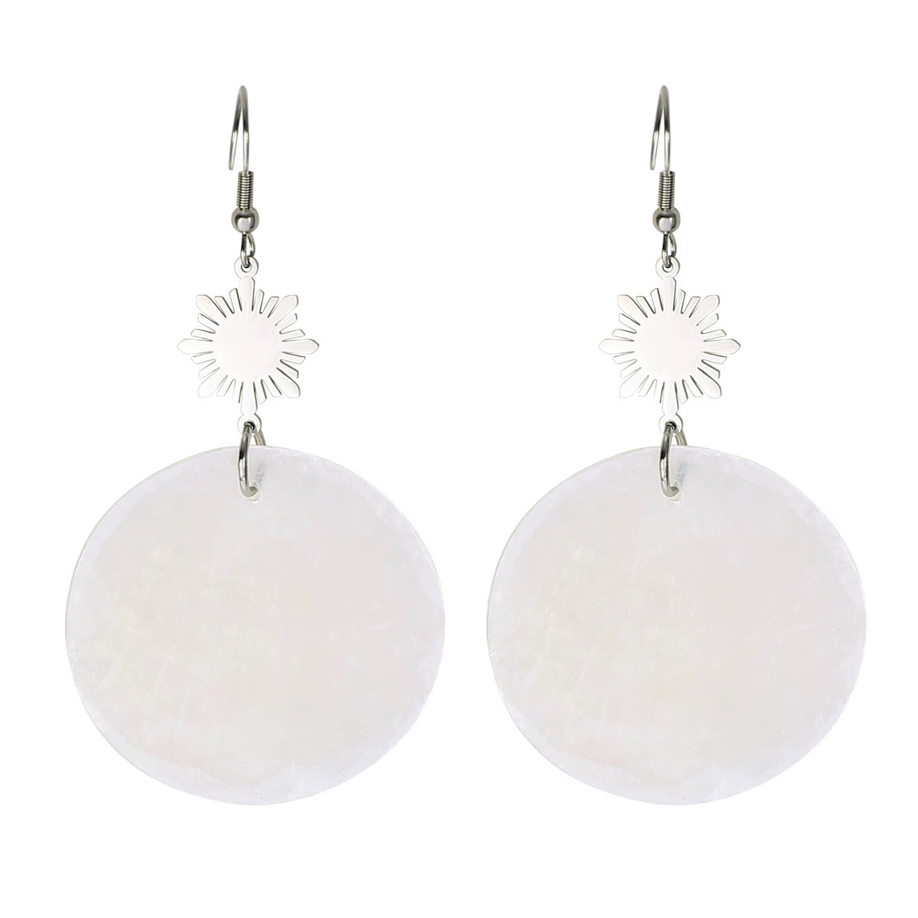 Philippine Sun Statement Capiz Shell Earrigs