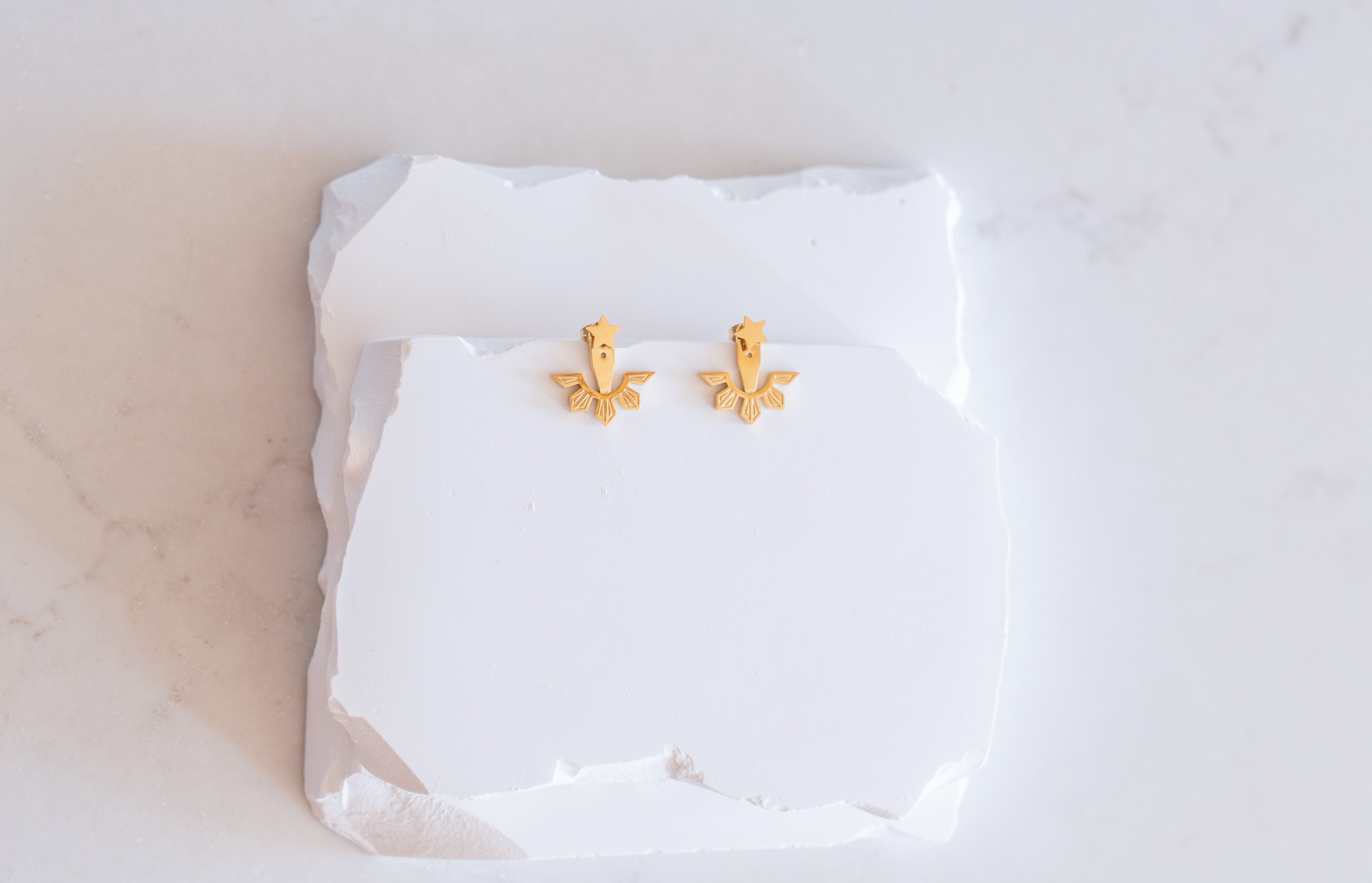 Filipino Sun & Star Adjustable Ear Jacket Earrings