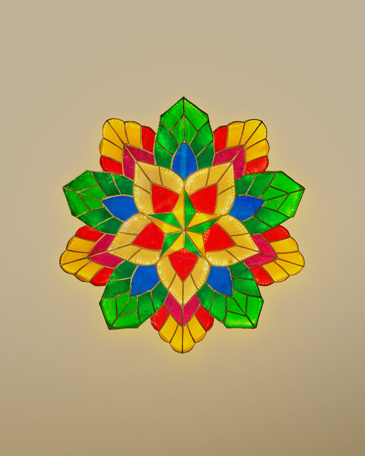 25" Festive Fancy Special Capiz Parol