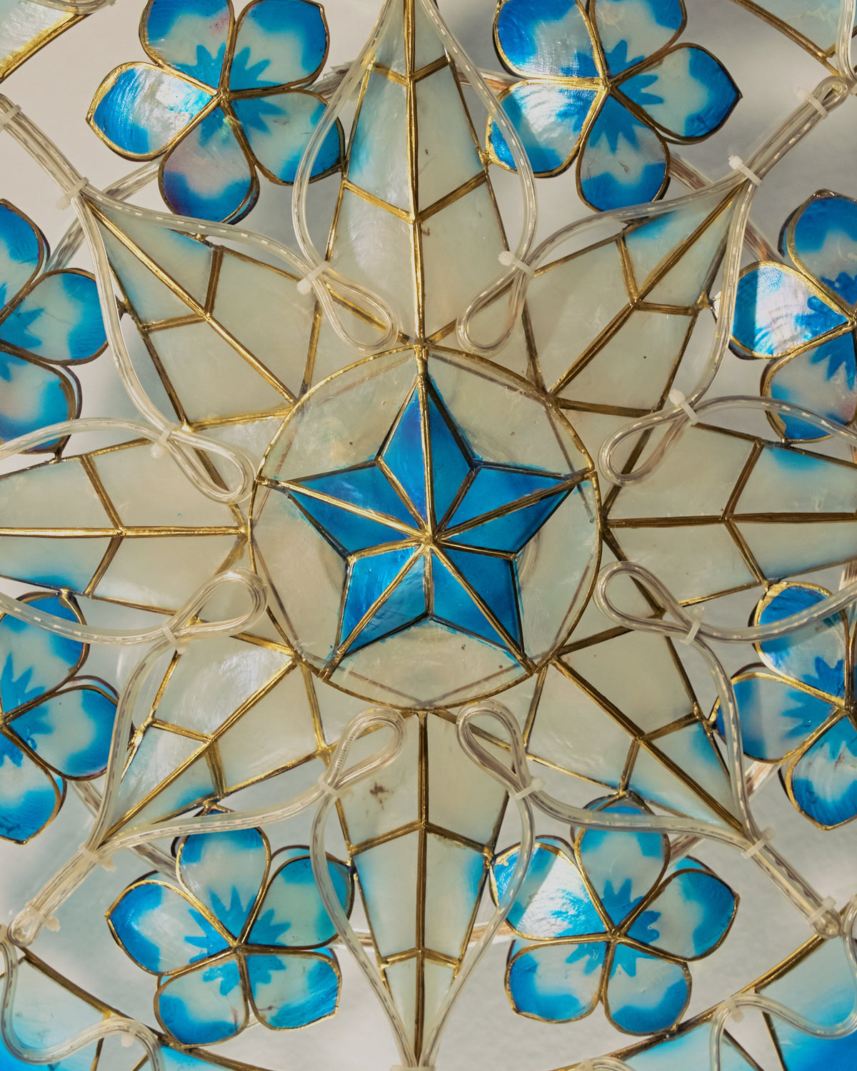 Blue Tala Capiz Parol