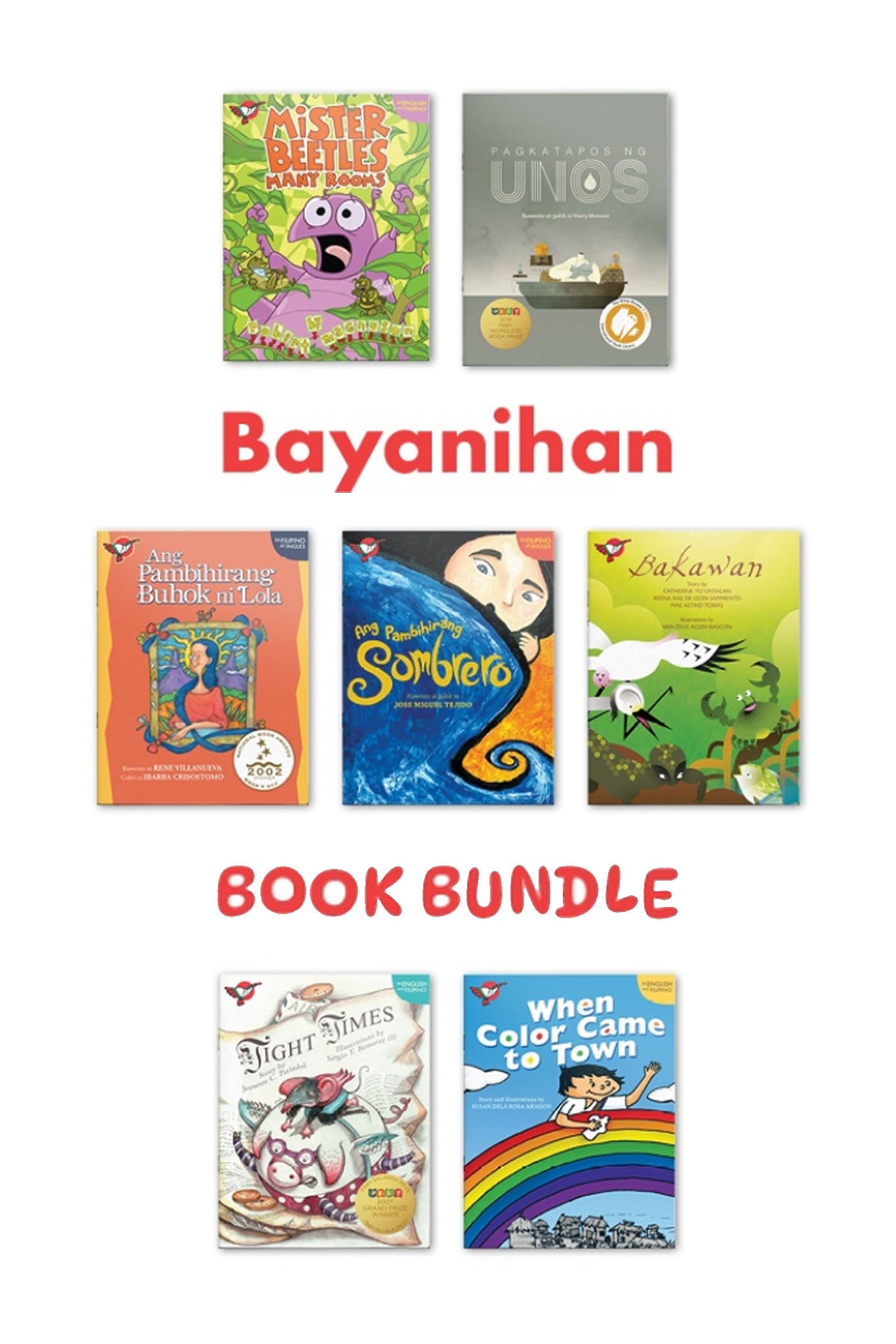 BARONG WAREHOUSE - FB33 - Bayanihan Book Bundle (7 Titles) - Filipino Kids' Fiction Books