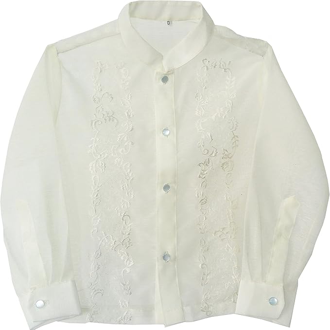 BARONG WAREHOUSE - BL01 - Boys' Jusilyn Full-Open Barong Tagalog