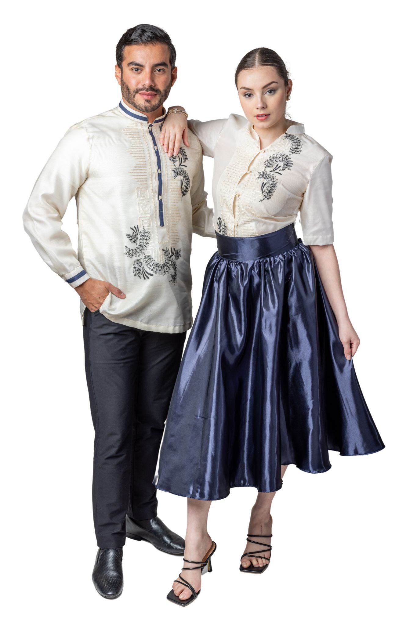 Barong Warehouse - CB01 - Couple's Barong - Matching Barong Tagalog & Filipiniana