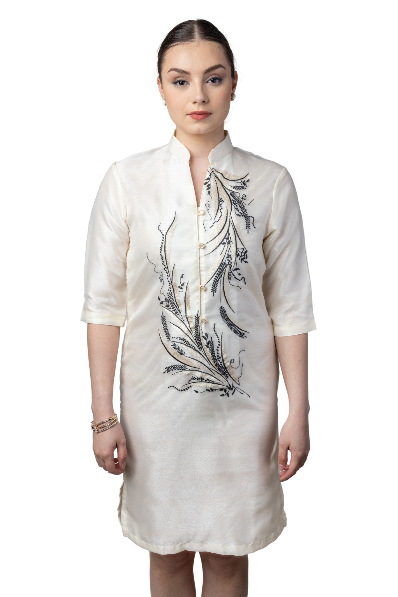 Barong Warehouse - CB05 - Couple's Barong - Matching Barong Tagalog & Filipiniana