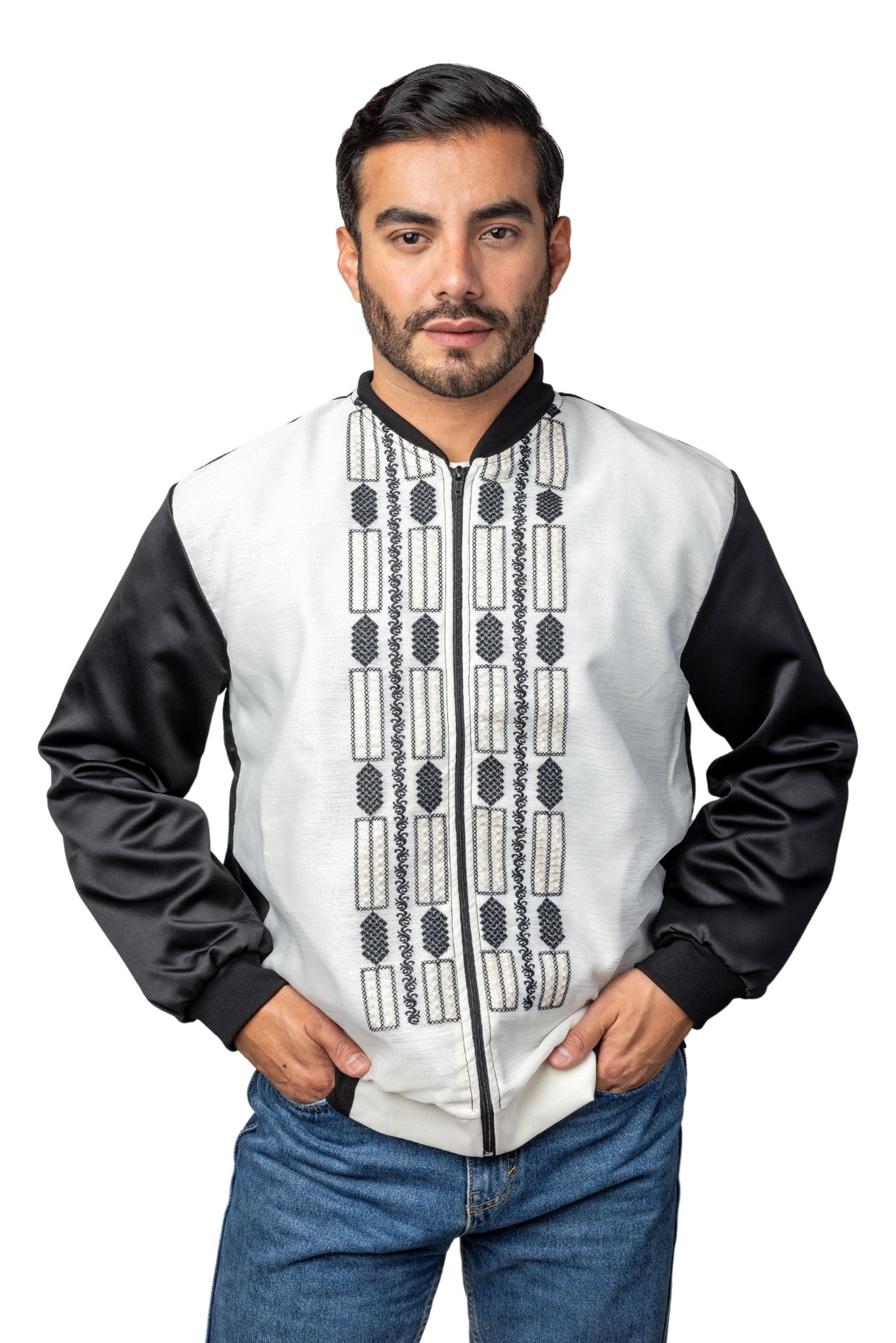 Barong Warehouse - MB01 - Bomber Barong Tagalog Jacket