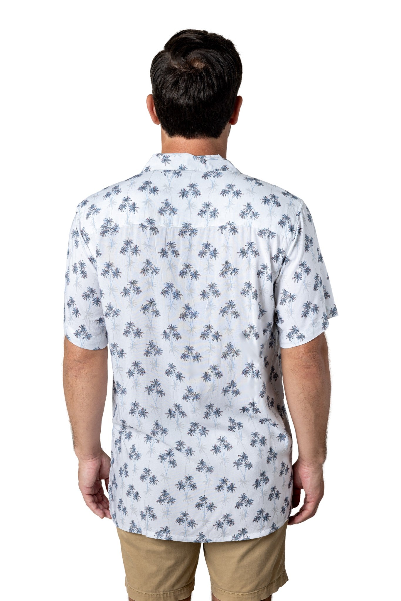 Barong Warehouse - MH02 - Hawaiian Barong Palms - Short-Sleeve Polo Barong Tagalog
