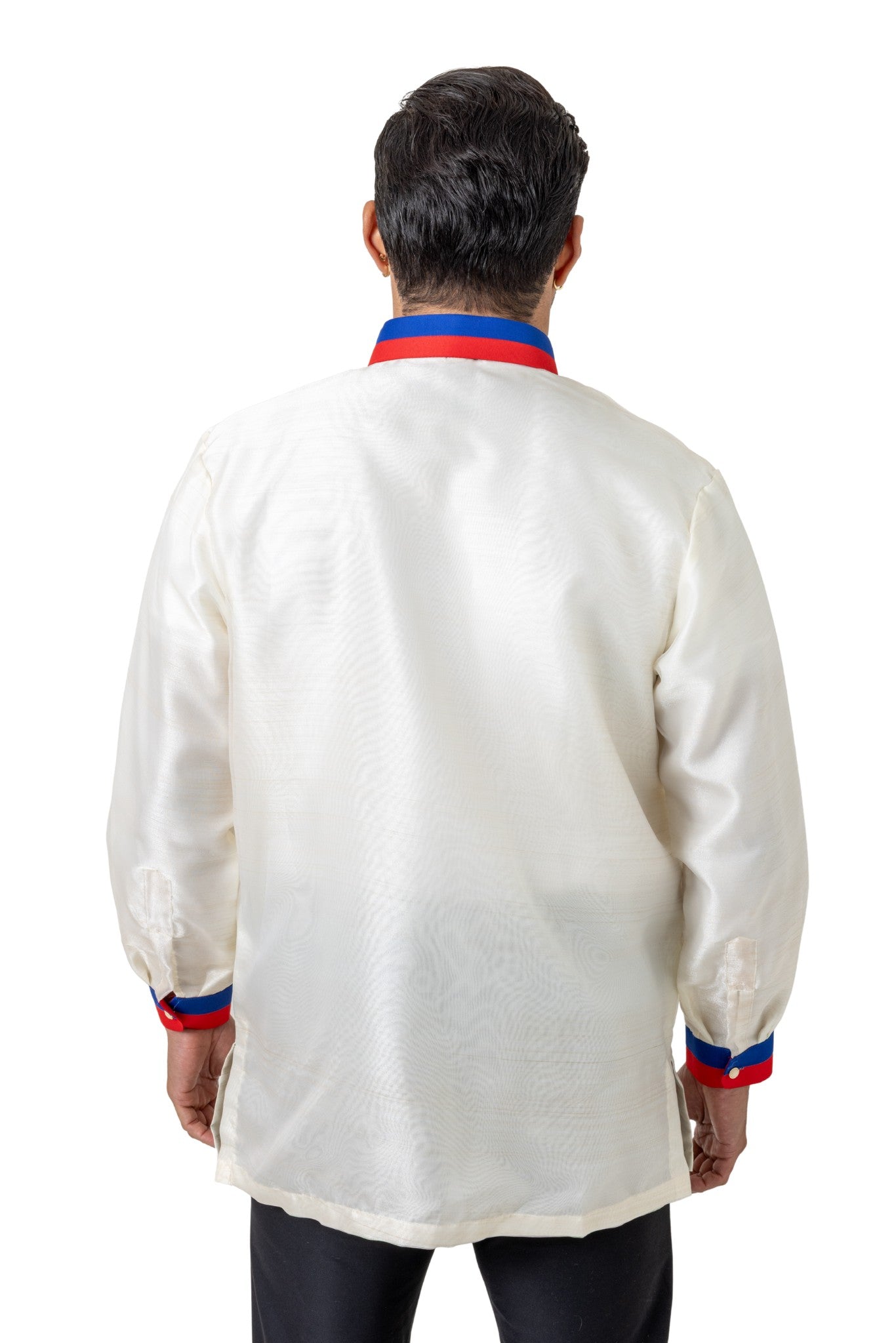 MO51 - Organza Barong Tagalog with Lining Sun and Stars