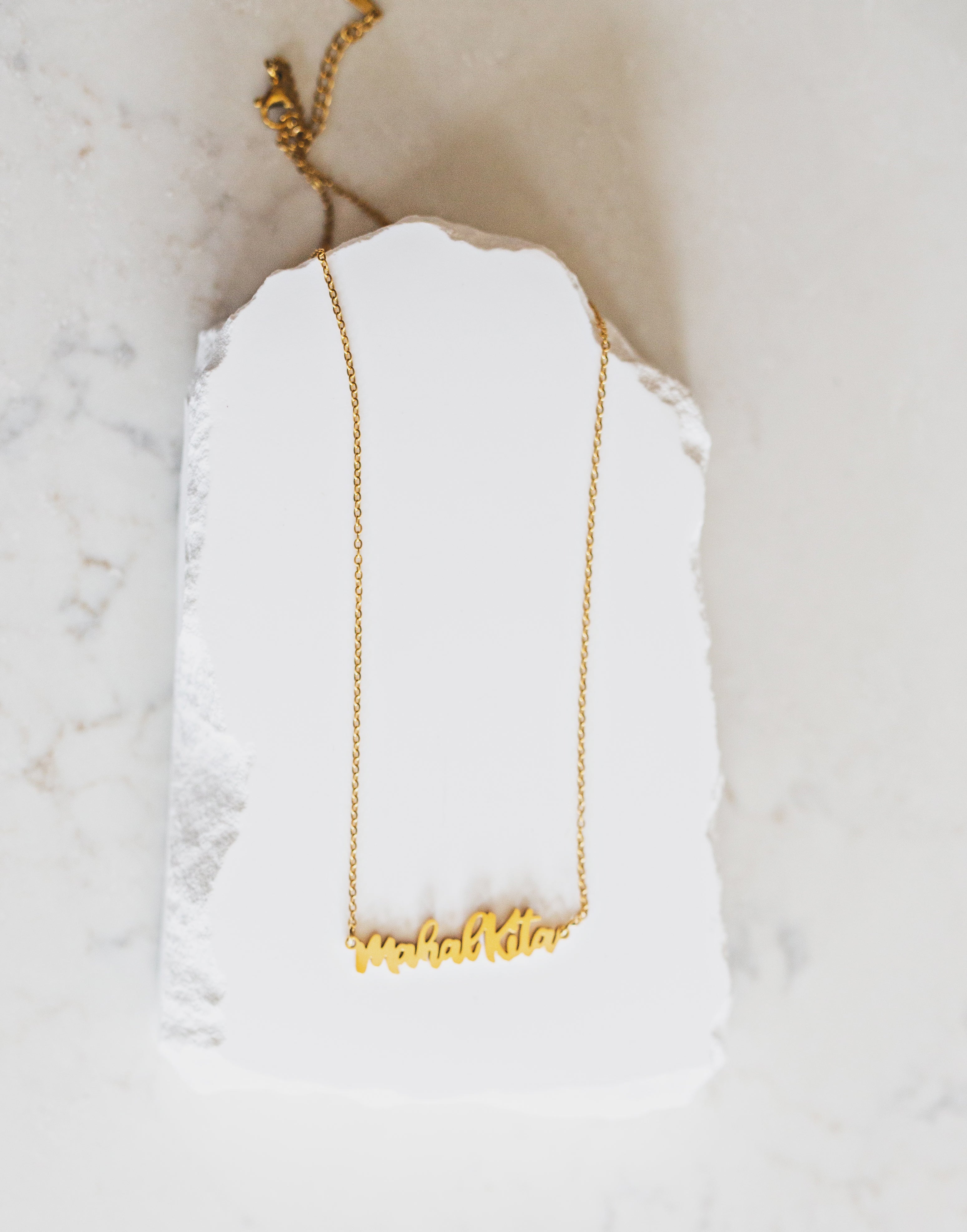 Mahal Kita "I love you" Tagalog Script Necklace