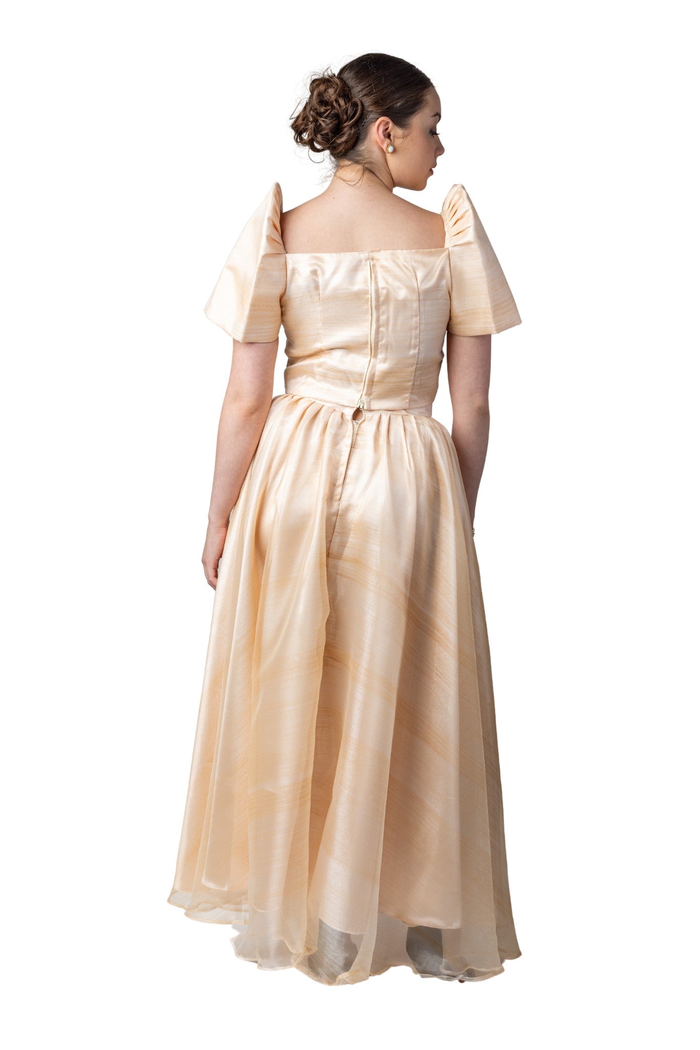 Barong Warehouse - WS25 - Baro't Saya Organza Pina Filipiniana - Top and Skirt Set