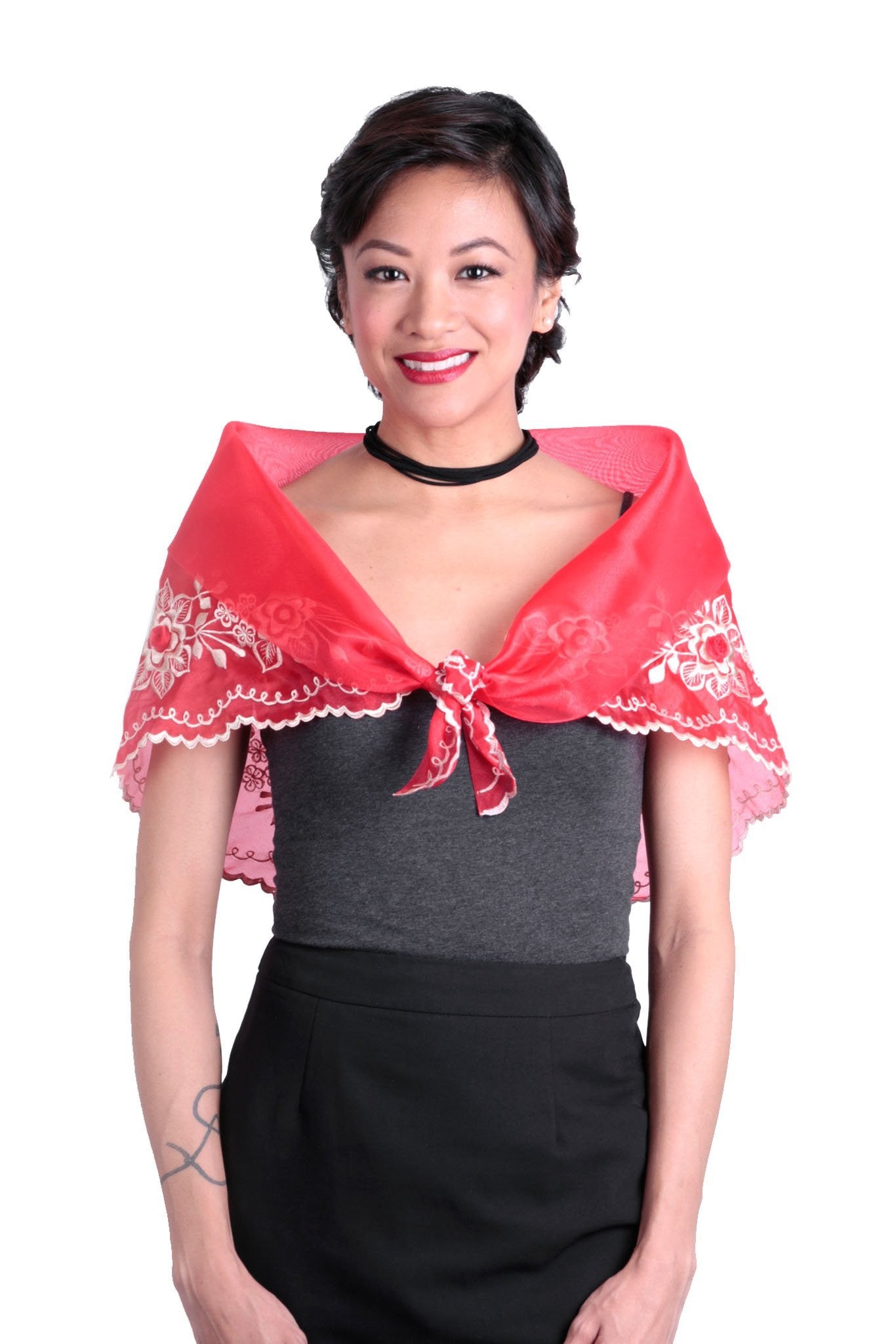 BARONG WAREHOUSE - WA04 - Classic Alampay Red - Filipiniana