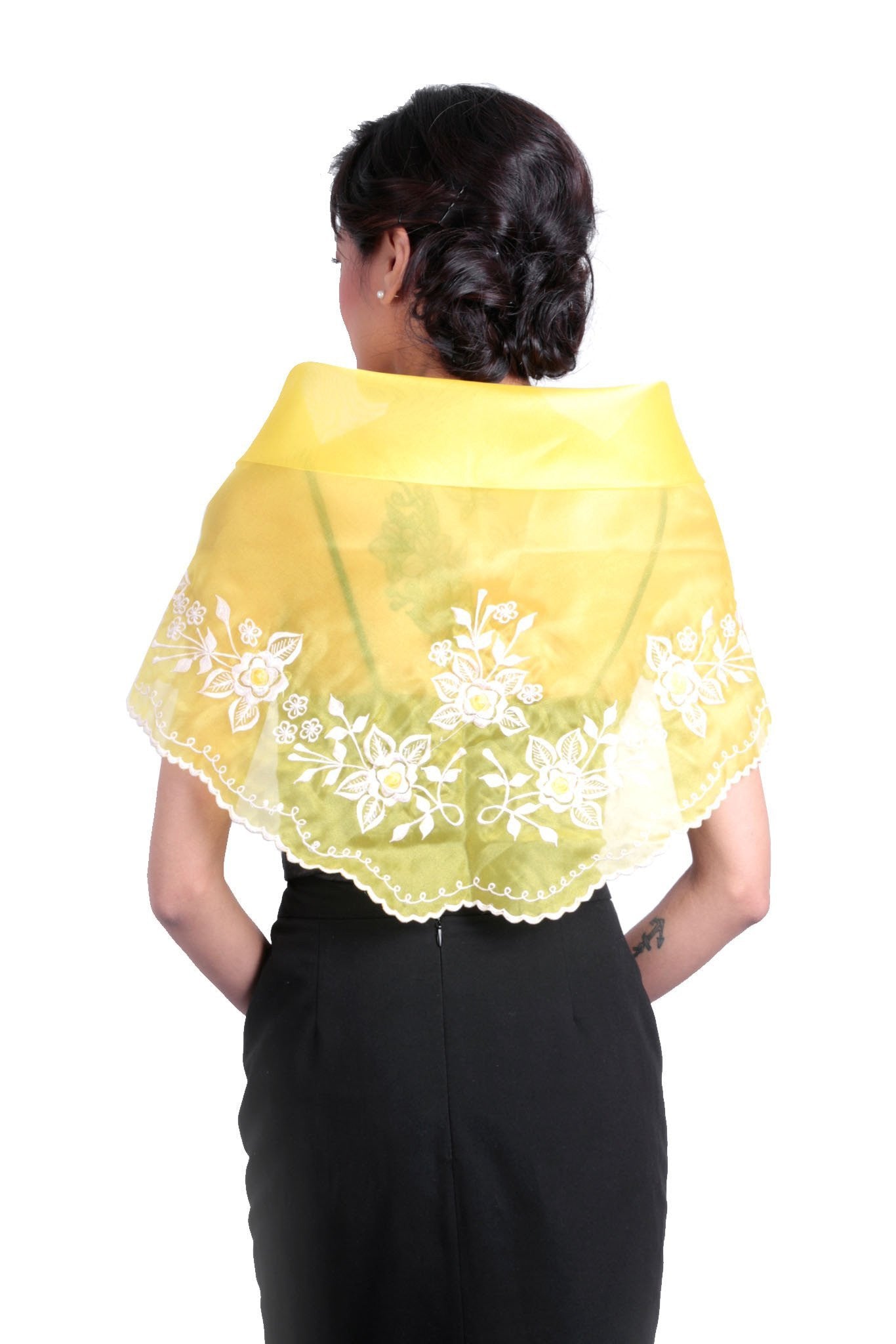 BARONG WAREHOUSE - WA08 - Classic Alampay Yellow - Filipiniana