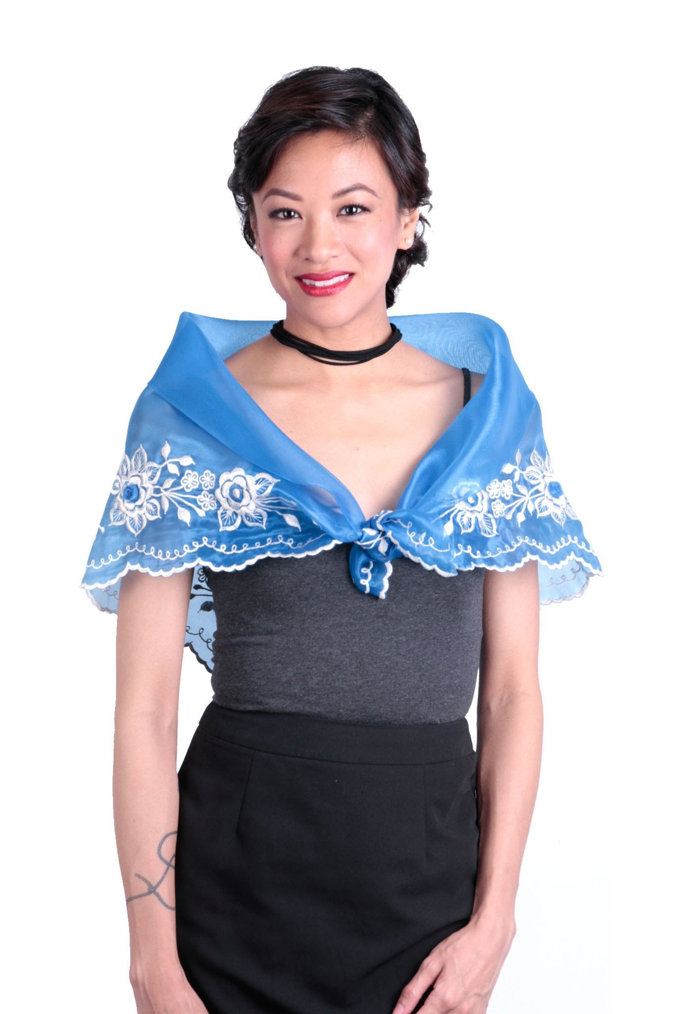 BARONG WAREHOUSE - WA11 - Classic Alampay Blue - Filipiniana