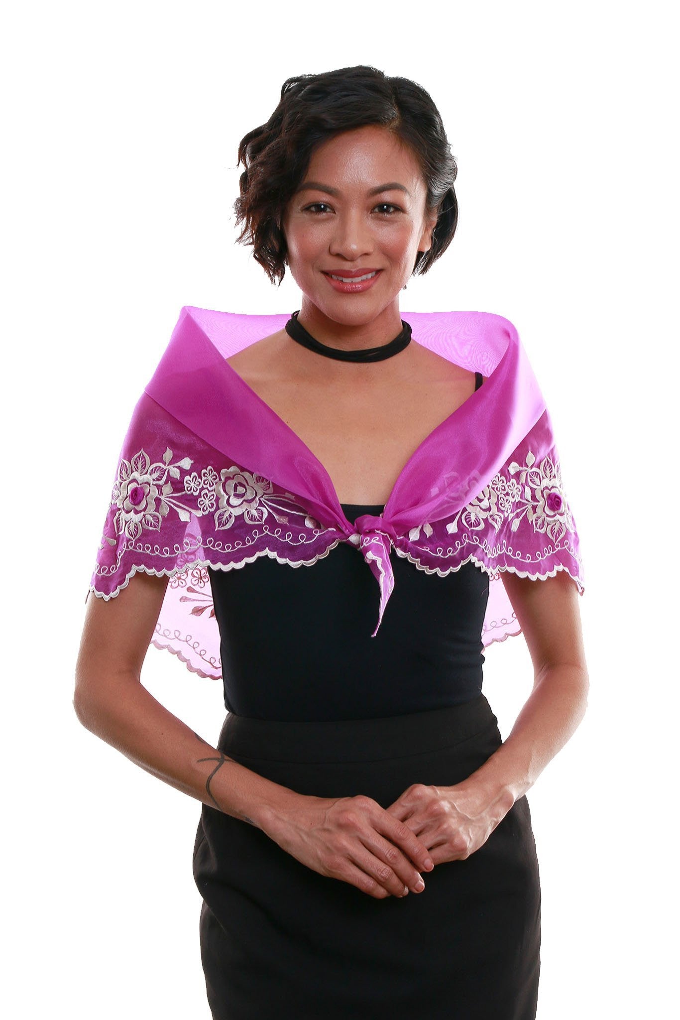 BARONG WAREHOUSE - WA12 - Classic Alampay Purple - Filipiniana