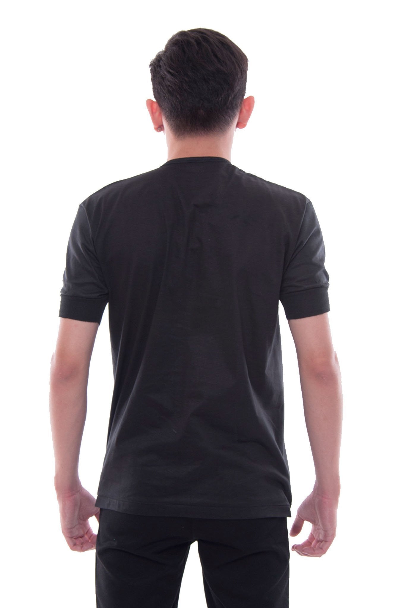 BARONG WAREHOUSE - MUS8 - Camisa de Chino - Short-Sleeve - Black