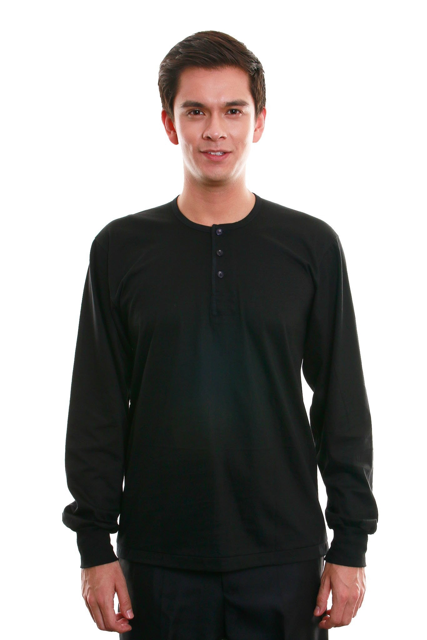 BARONG WAREHOUSE - MUL8 - Camisa de Chino - Long-Sleeve - Black