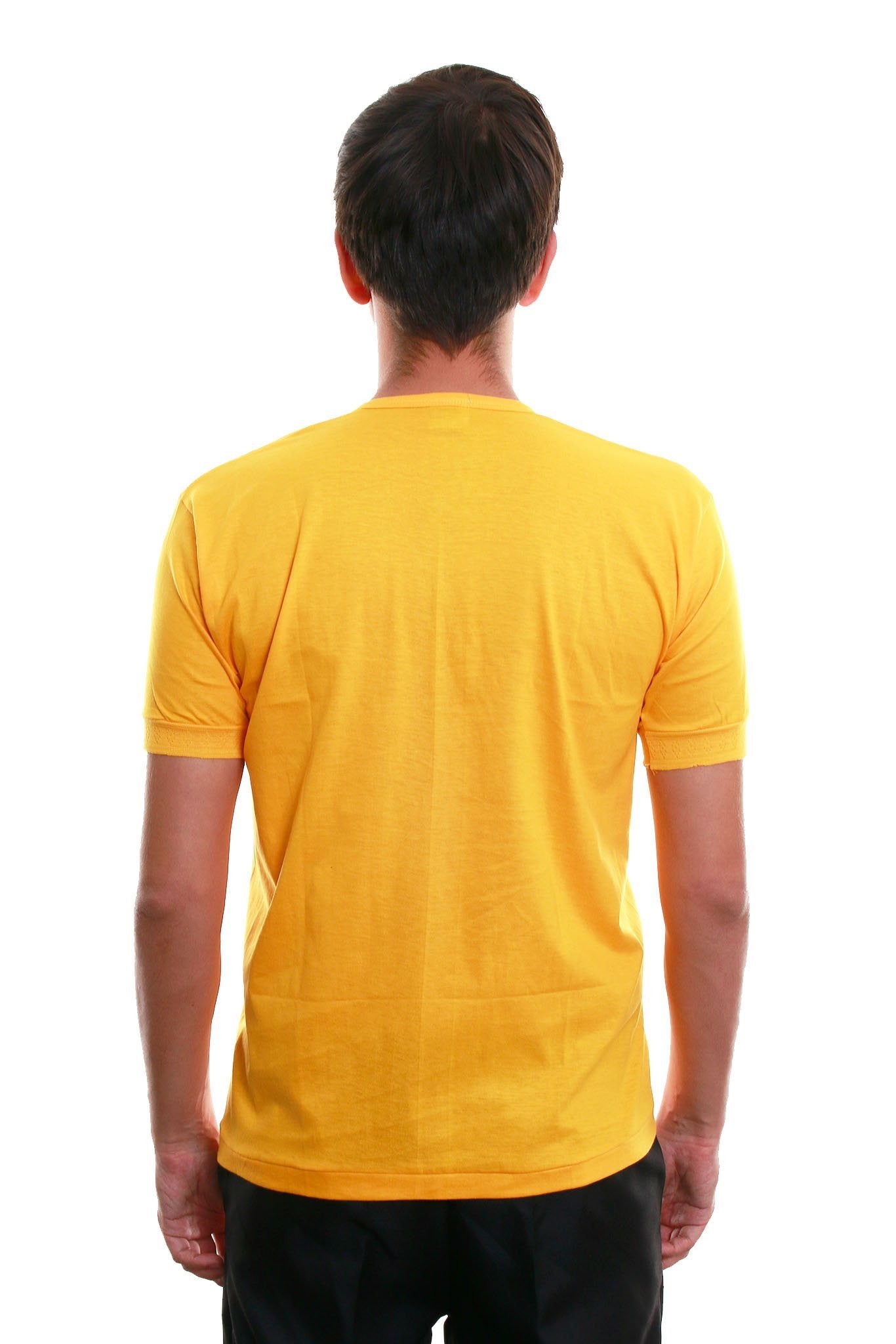 BARONG WAREHOUSE - MUS5 - Camisa de Chino - Short-Sleeve - Yellow Gold