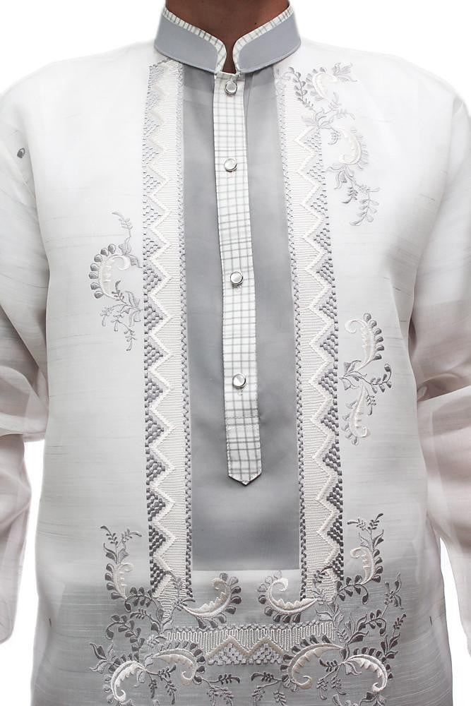 BARONG WAREHOUSE - MJ10 - Jusi Pina Barong Tagalog Double-Collar