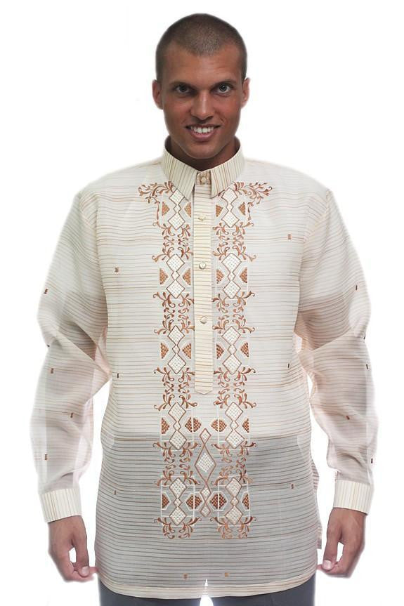 BARONG WAREHOUSE - MJ32 - MADE-TO-ORDER - Jusi Pina Barong Tagalog