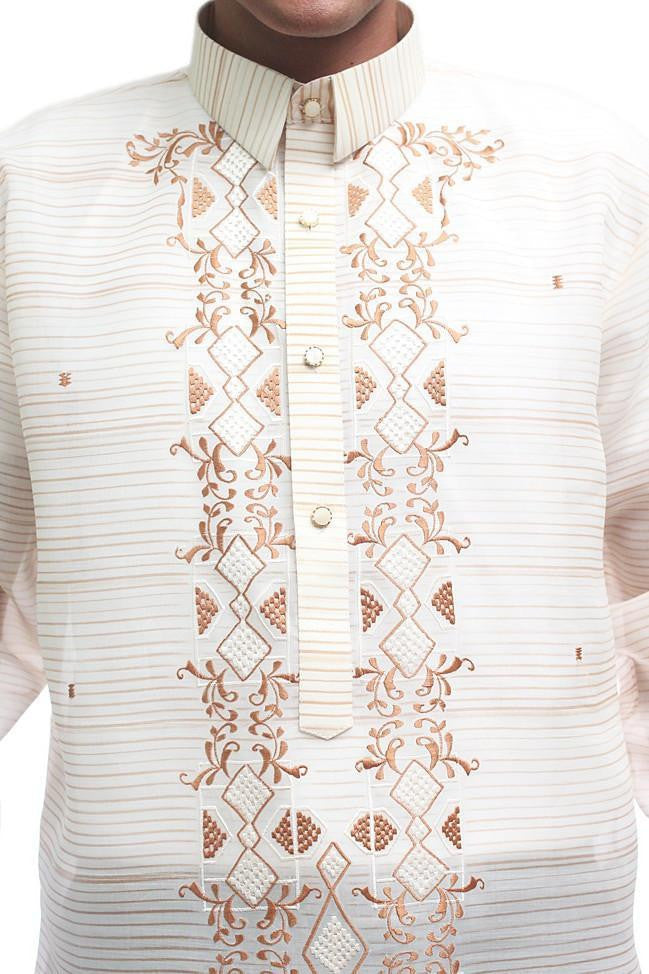 BARONG WAREHOUSE - MJ32 - MADE-TO-ORDER - Jusi Pina Barong Tagalog