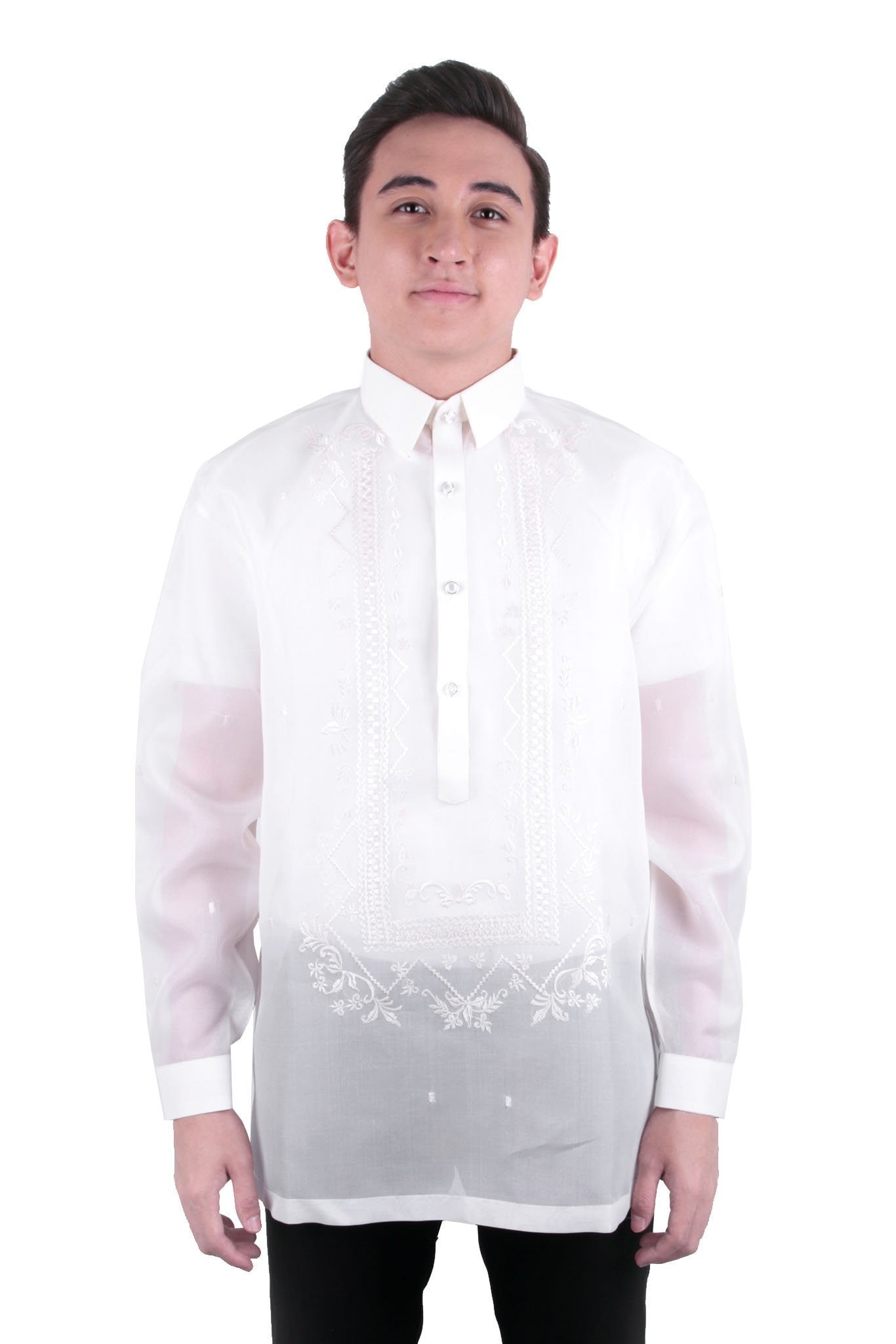 BARONG WAREHOUSE - MJ04 - MADE-TO-ORDER - Jusi Barong Tagalog