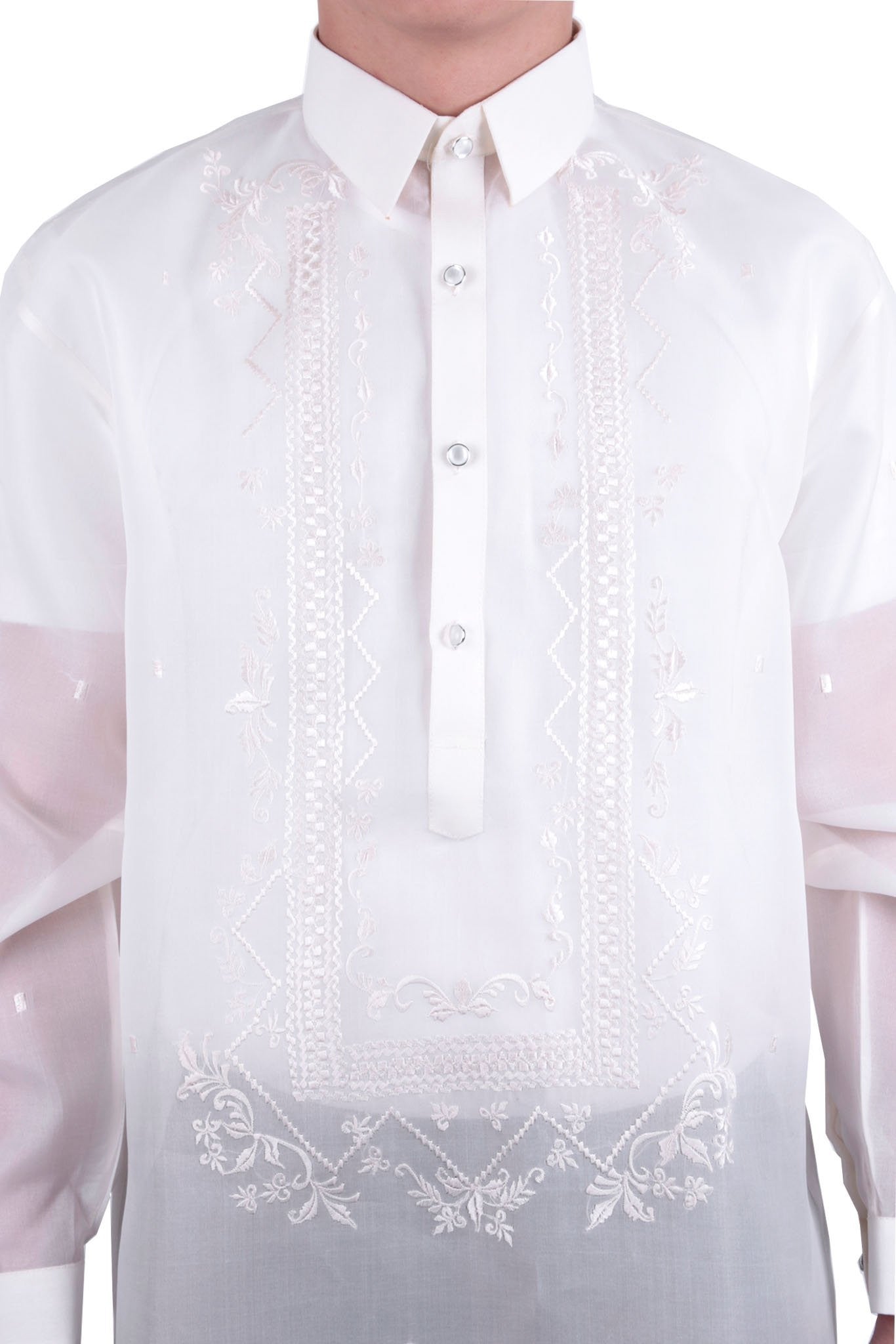 BARONG WAREHOUSE - MJ04 - MADE-TO-ORDER - Jusi Barong Tagalog
