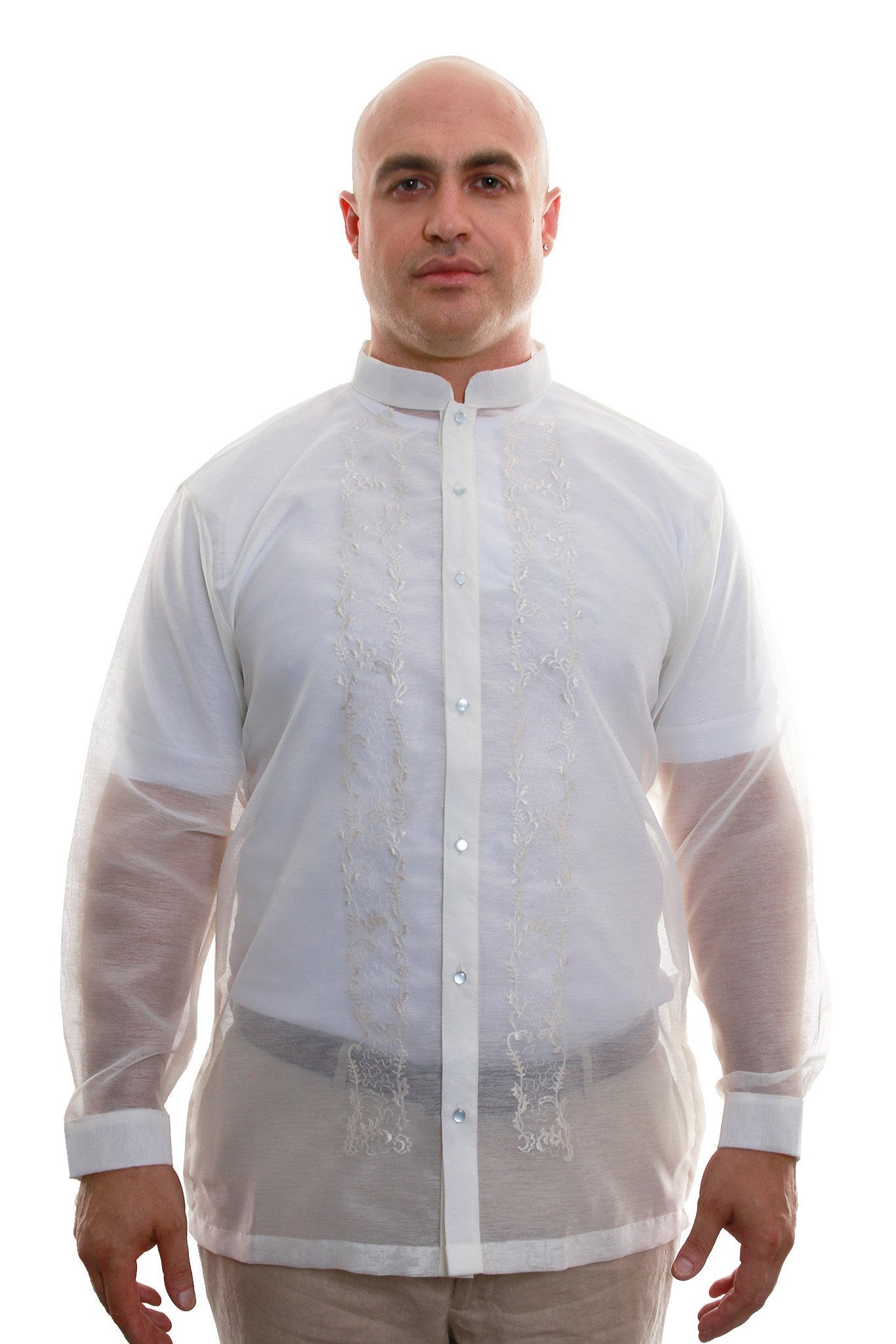 BARONG WAREHOUSE - ML03 - Big & Tall - Jusilyn Full-Open Barong Tagalog