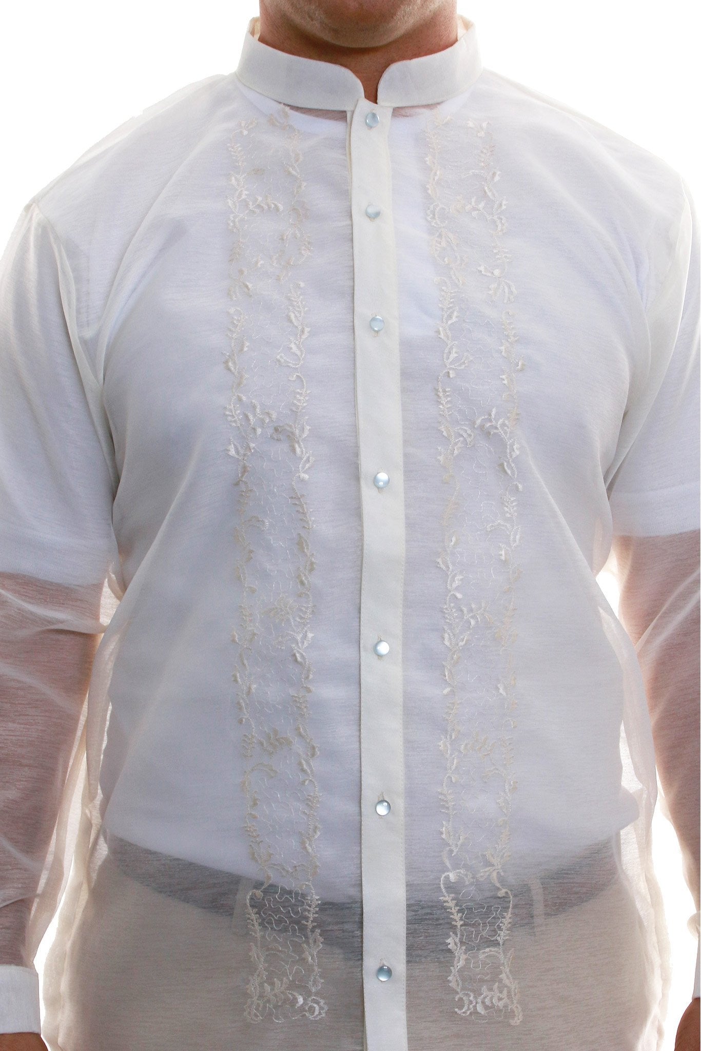 BARONG WAREHOUSE - ML03 - Big & Tall - Jusilyn Full-Open Barong Tagalog