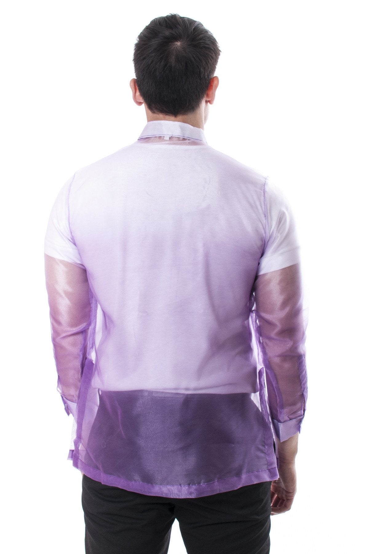 BARONG WAREHOUSE - MO16 - Organza Barong Tagalog Lavender