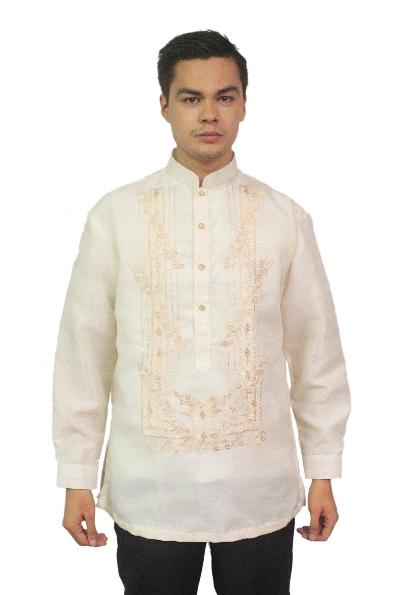 BARONG WAREHOUSE - MO03 - Organza Pina Barong Tagalog with Lining