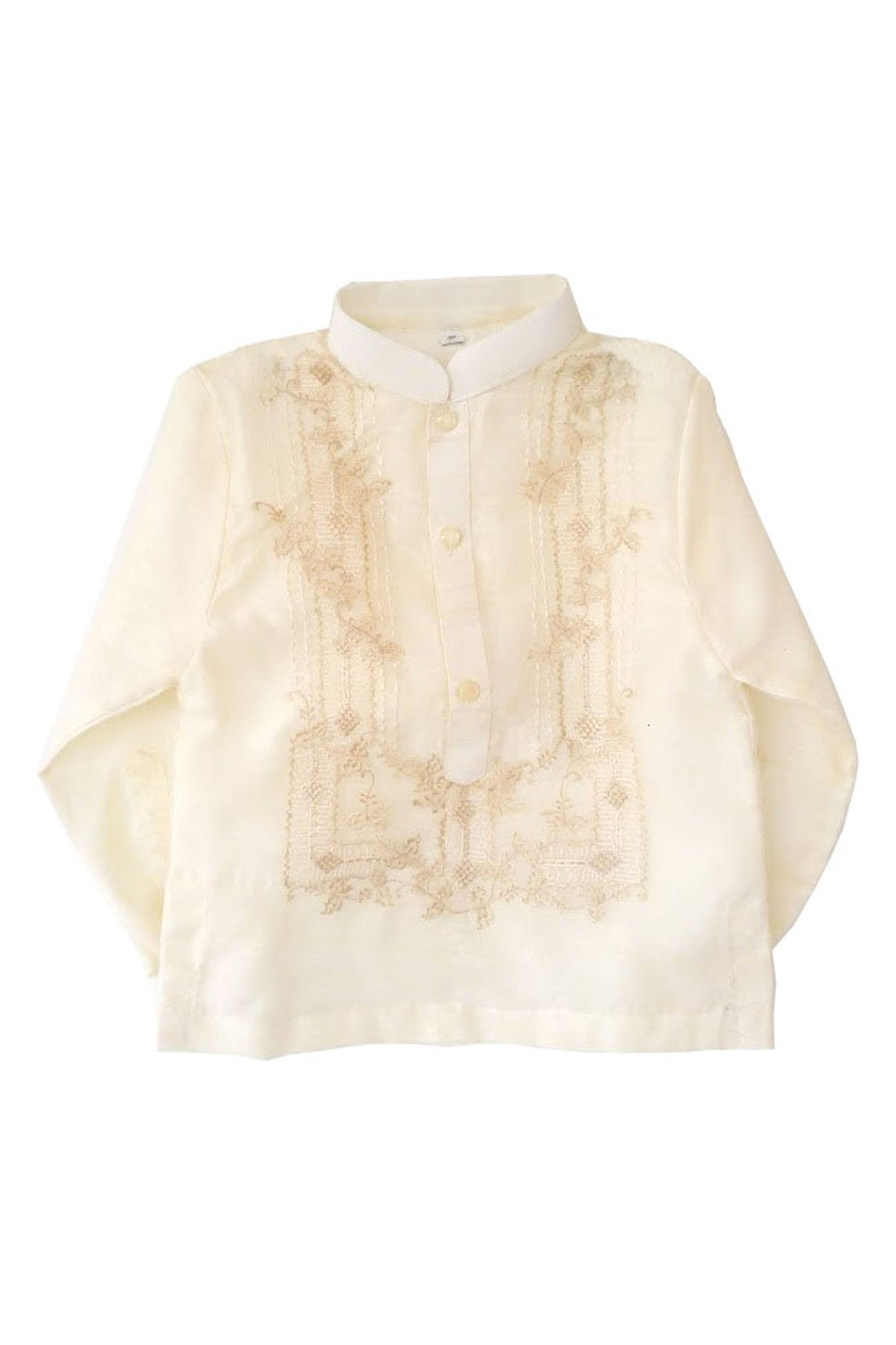 BARONG WAREHOUSE - BO01 - Boys' Organza Pina with Lining Barong Tagalog