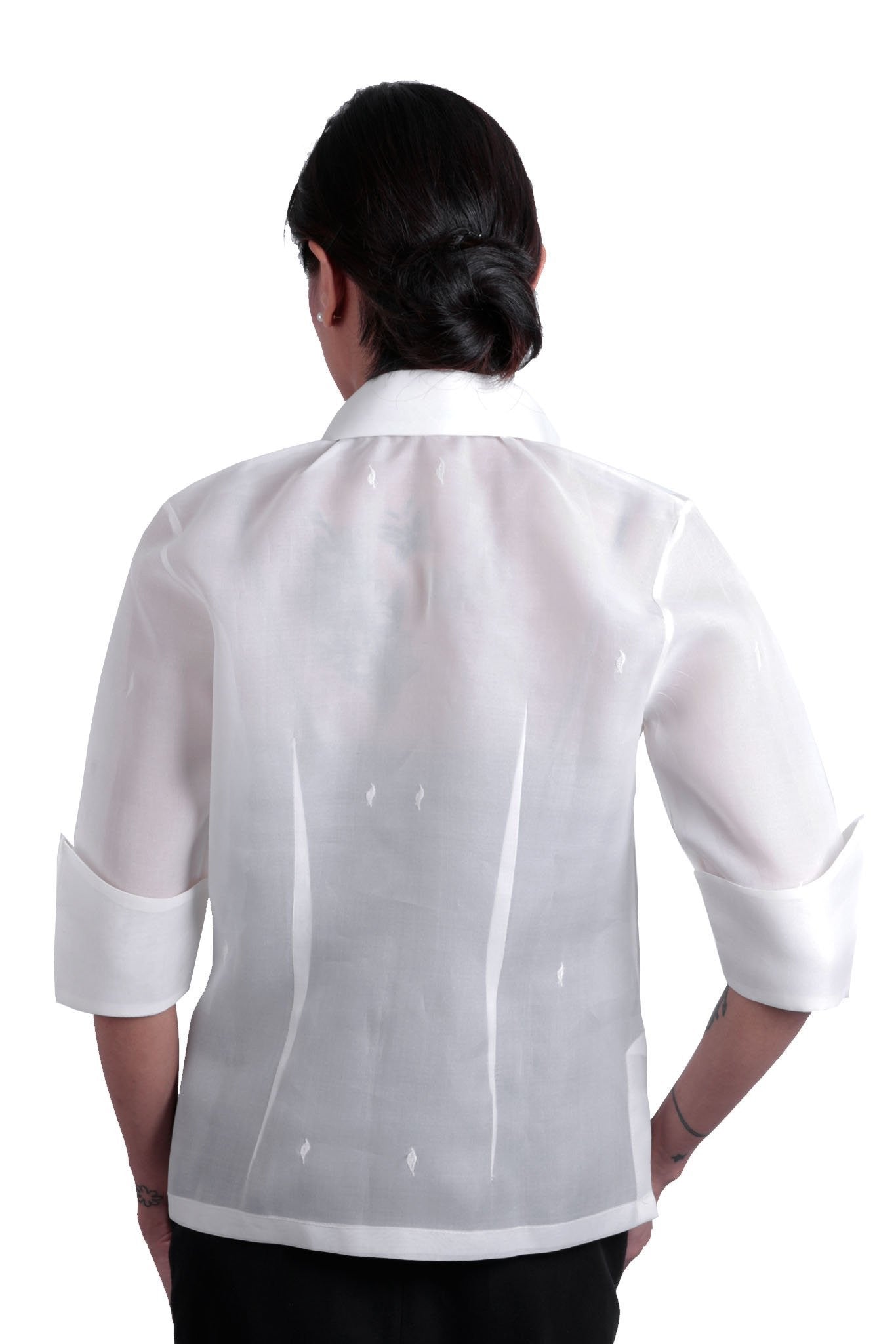 BARONG WAREHOUSE - WJ01 - Women's Barong Tagalog Jusi - Filipiniana