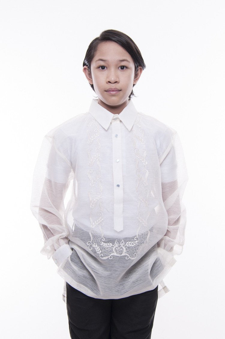 BARONG WAREHOUSE - BL02 - Boys' Jusilyn Barong Tagalog