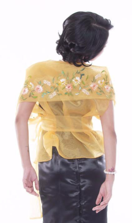BARONG WAREHOUSE - WW03 - Filipiniana Wrap-Around Gold