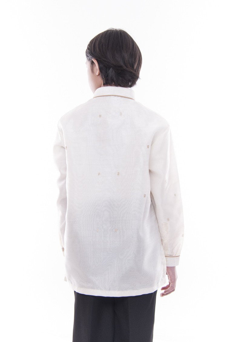 BARONG WAREHOUSE - BL03 - MADE-TO-ORDER - Boys' Jusilyn Barong Tagalog with Lining