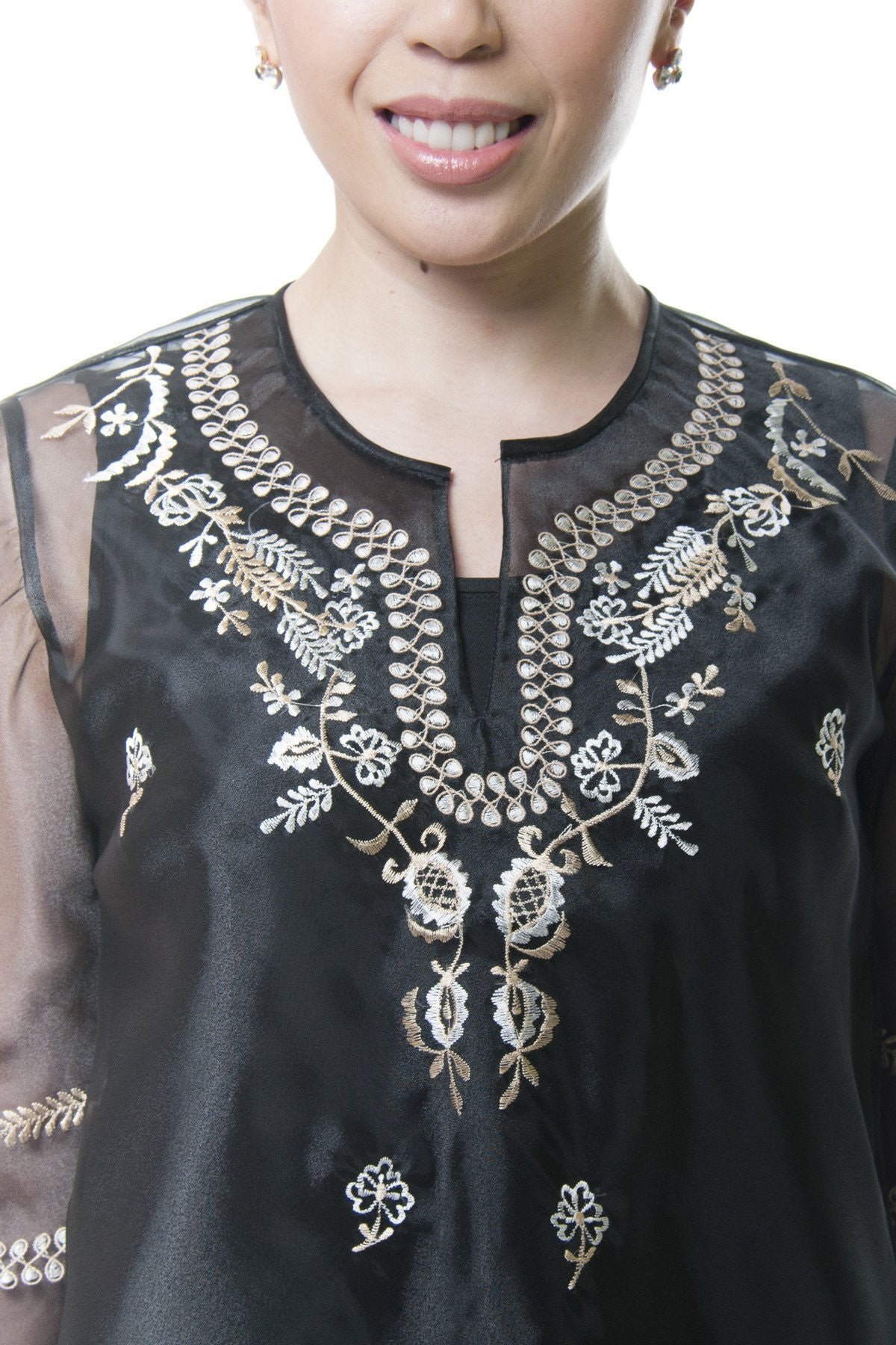 BARONG WAREHOUSE - WK06 - Classic Kimona Black - Filipiniana