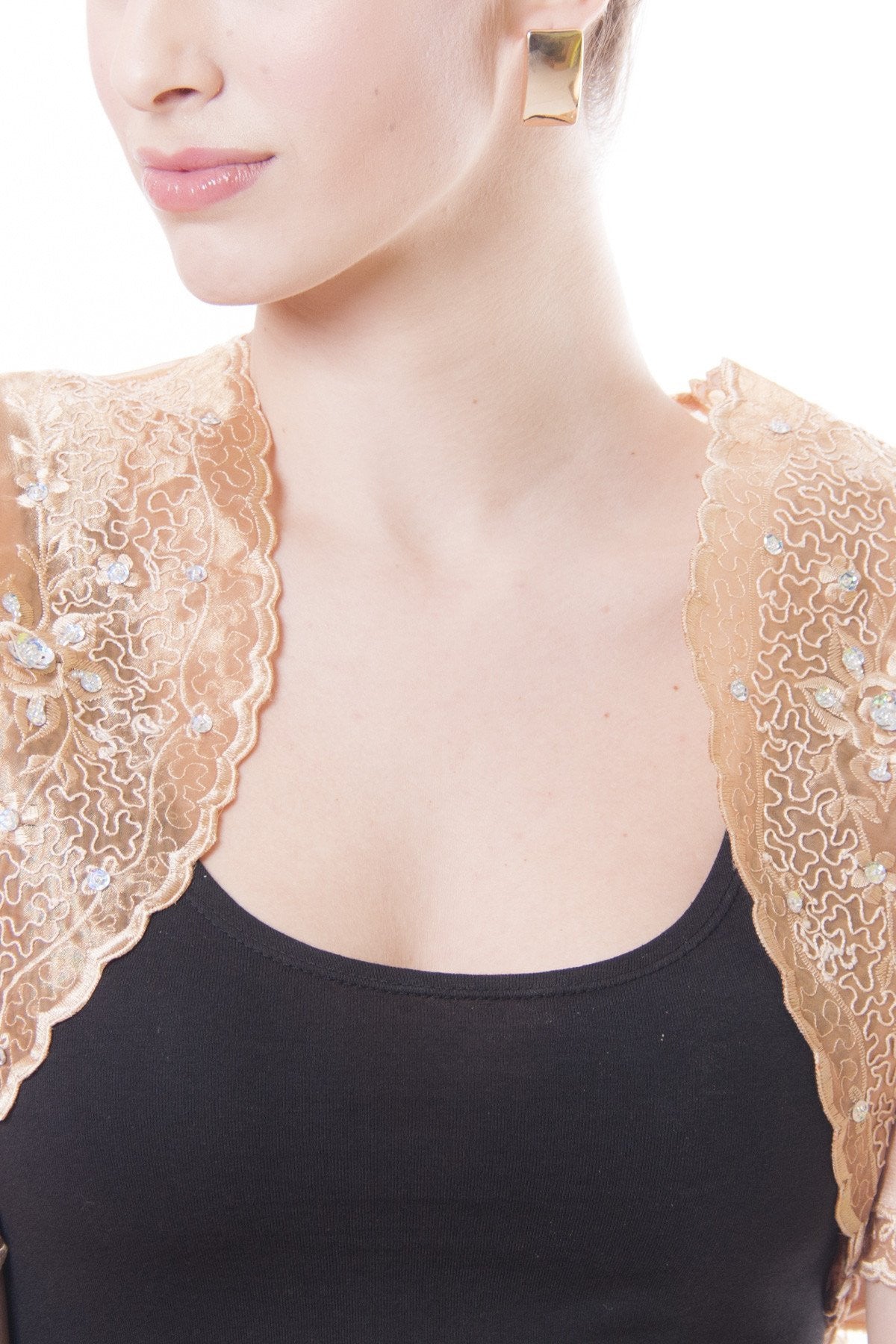 BARONG WAREHOUSE - WR04 - Mestiza Bolero Gold - Filipiniana