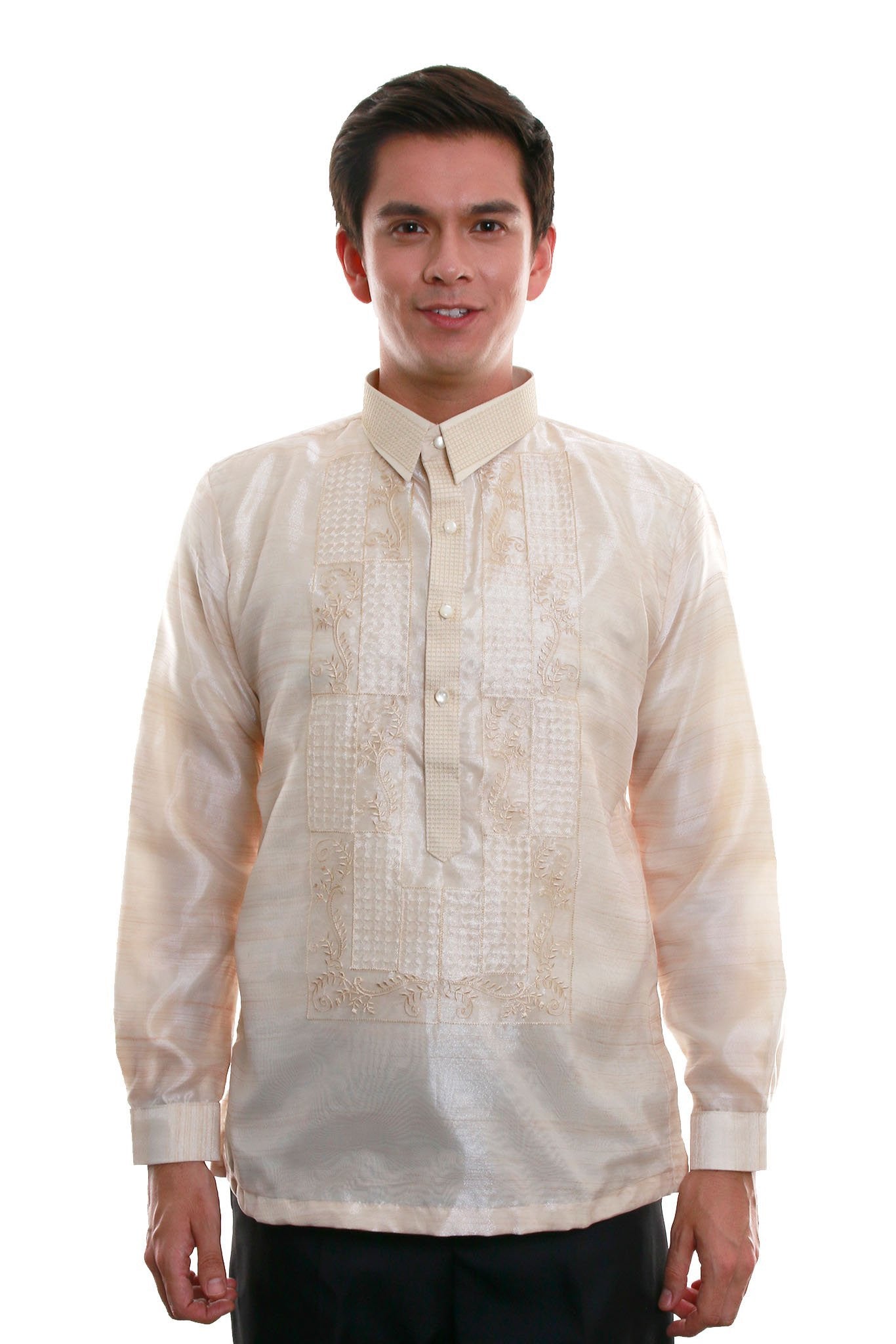 BARONG WAREHOUSE - MO05 - Organza Pina Barong Tagalog with Lining