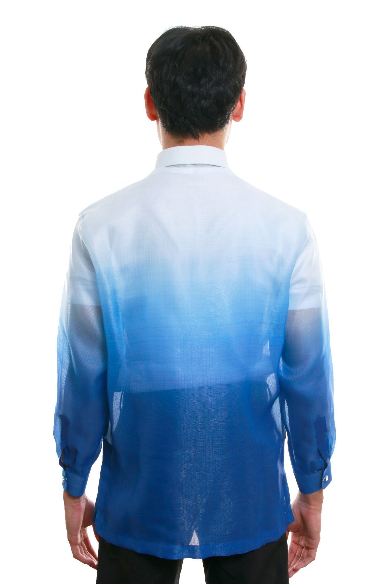 BARONG WAREHOUSE - MC07 - MADE-TO-ORDER - Cocoon Pina Barong Tagalog Blue