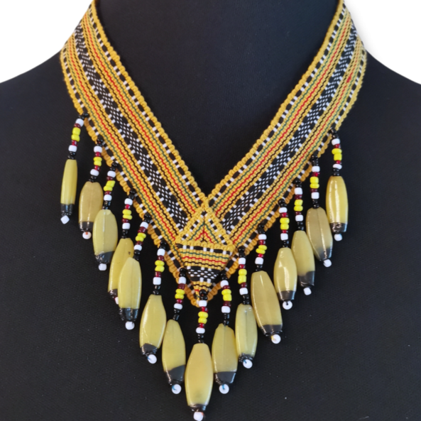 Barong Warehouse - Makabayan Wear - VMWN3 - Kalinga Necklace - Yellow