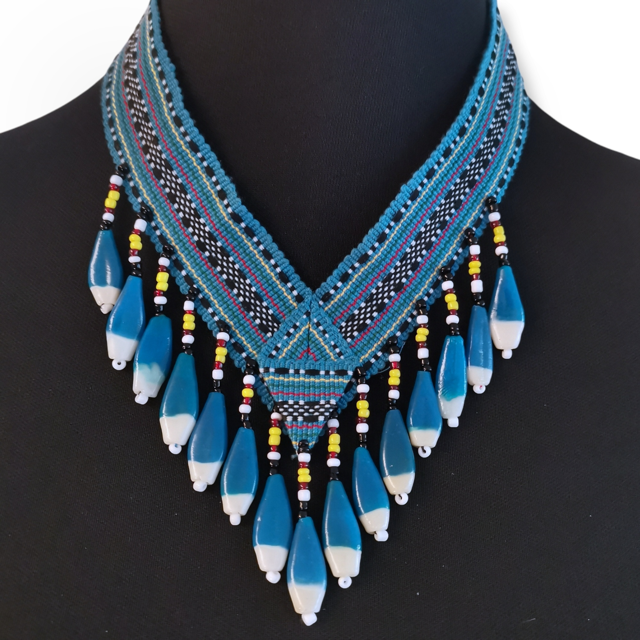 BARONG WAREHOUSE - VMWN5 - Kalinga Necklace - Blue