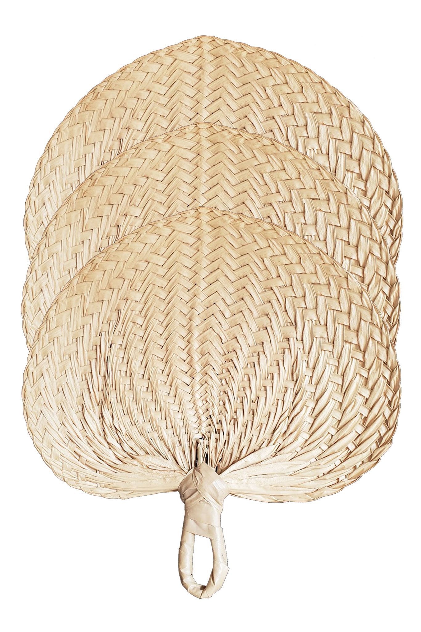 BARONG WAREHOUSE - FH07 - Filipino Pamaypay Abaniko Hand Fan - Beige or Tan