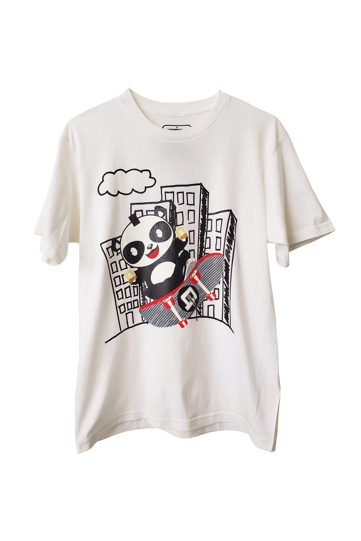 BARONG WAREHOUSE - Capital G - Panda Skate White Tee