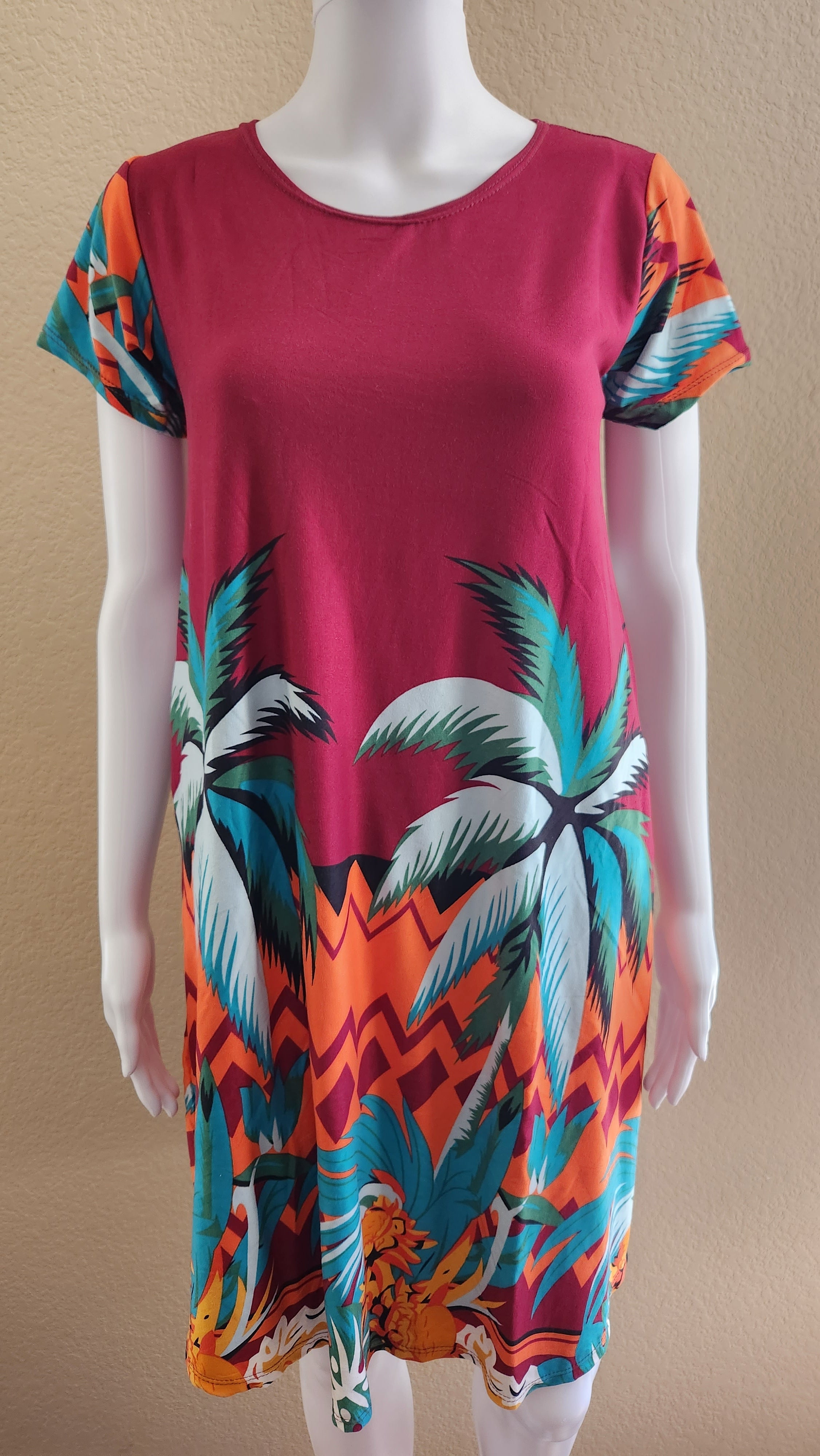 BARONG WAREHOUSE - WT50 - Duster Filipina House Summer Comfortable Dress - Short-Sleeve