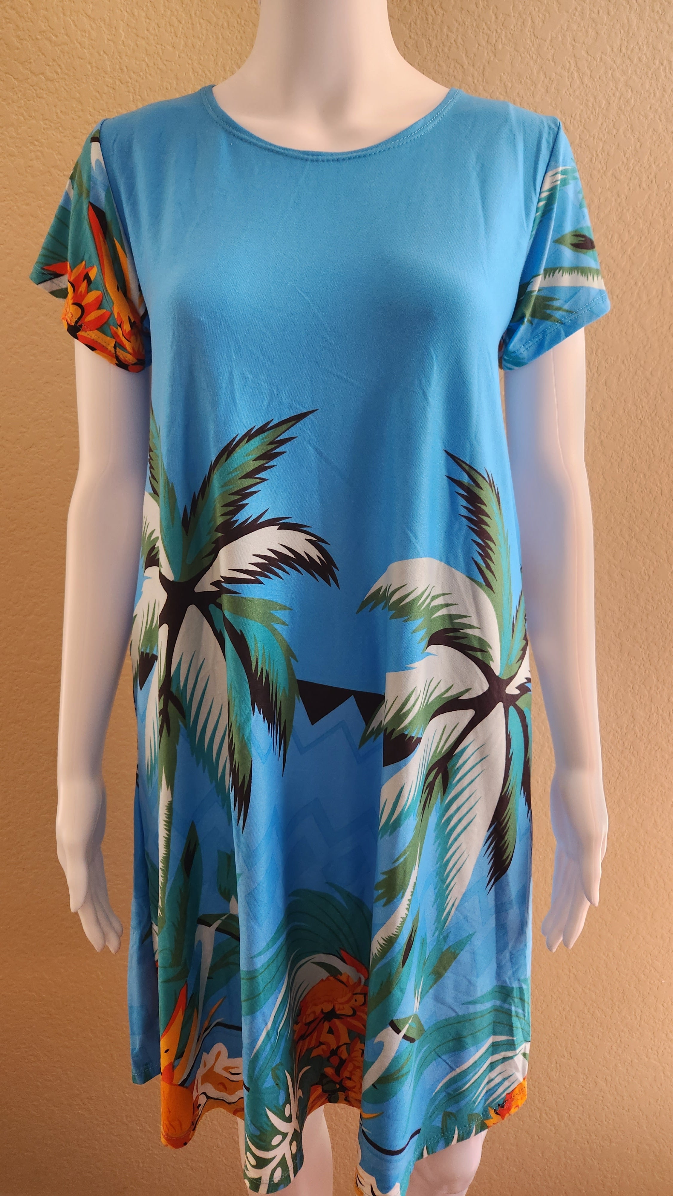 BARONG WAREHOUSE - WT50 - Duster Filipina House Summer Comfortable Dress - Short-Sleeve