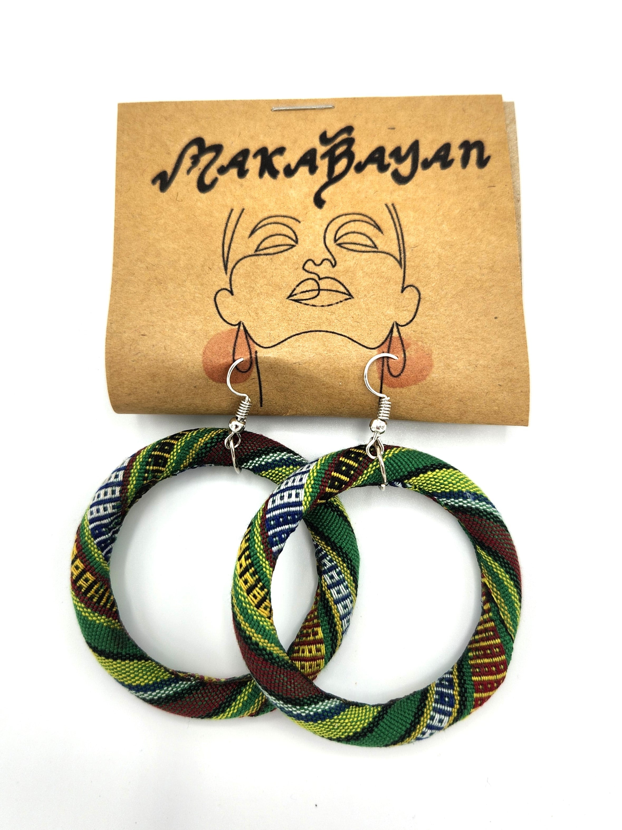 BARONG WAREHOUSE - VMWE3 - Yakan Earrings - Green