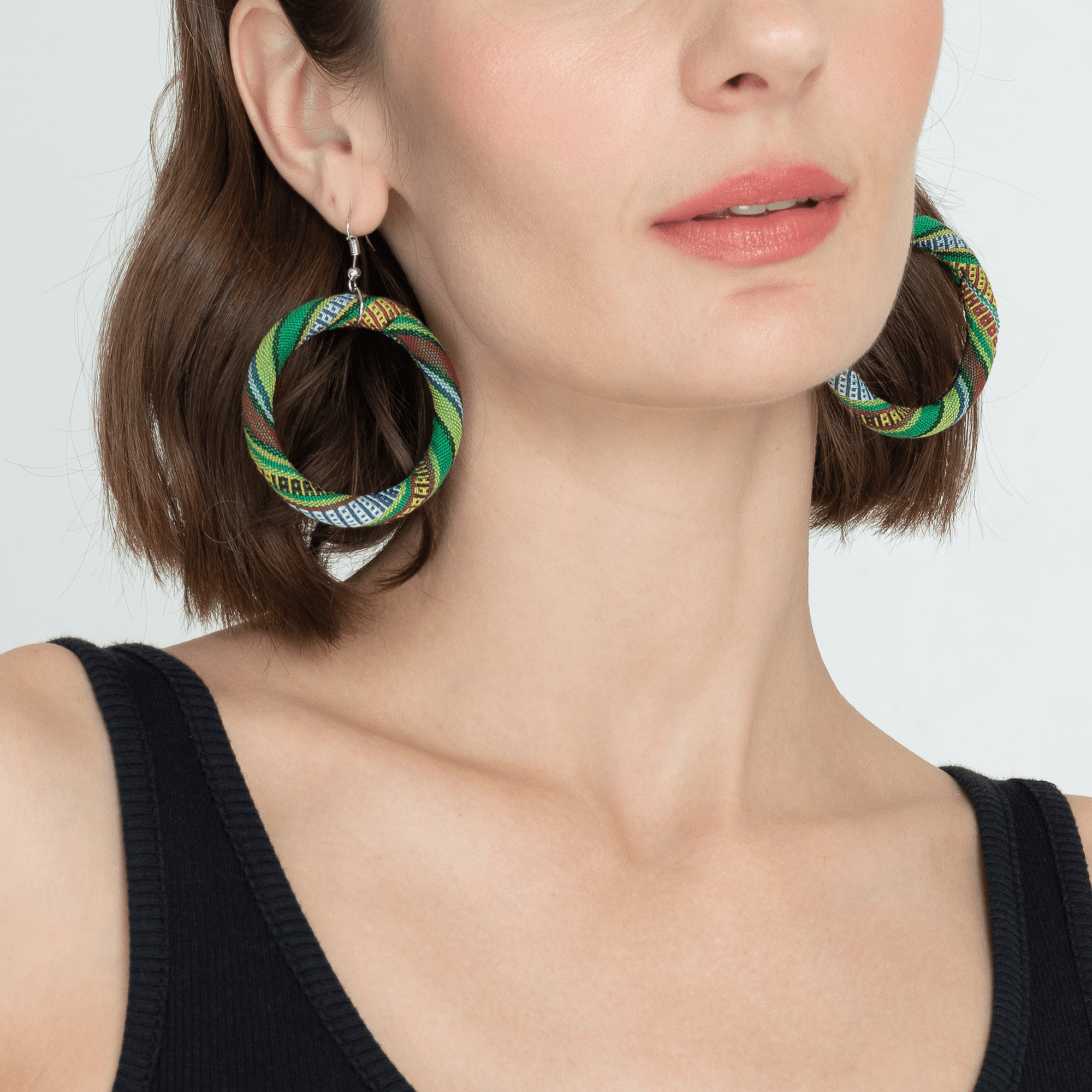 BARONG WAREHOUSE - VMWE2 - Yakan Earrings - Yellow