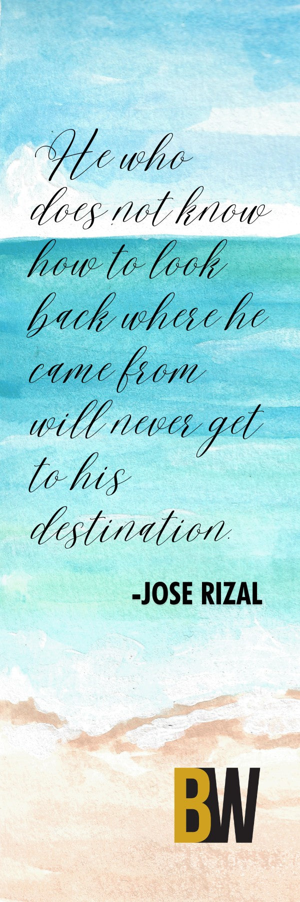 FBM1 - Jose Rizal Quote Bookmark