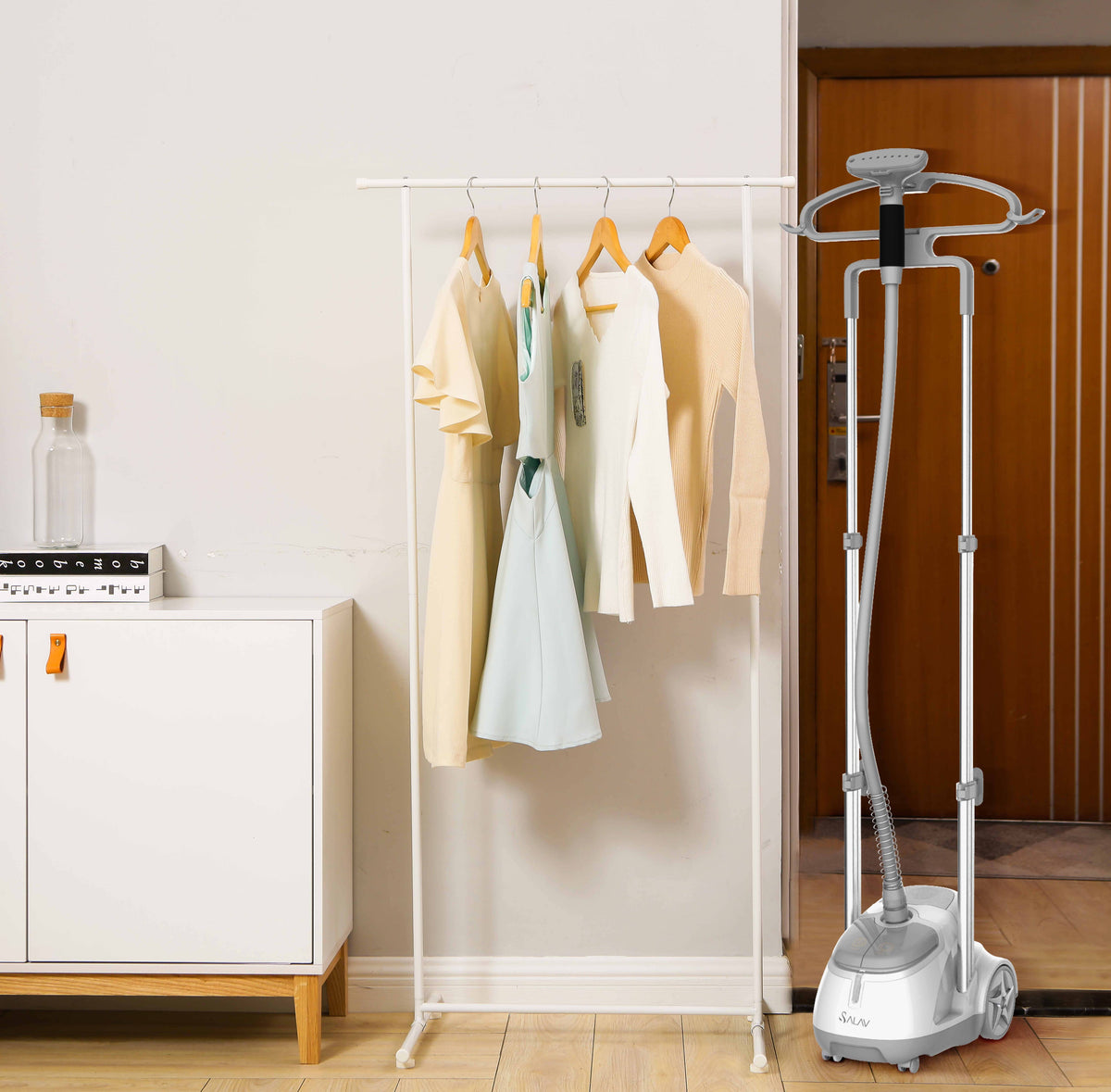 Professional Dual-Bar Garment Steamer w/ Bonus 3pc Descaler